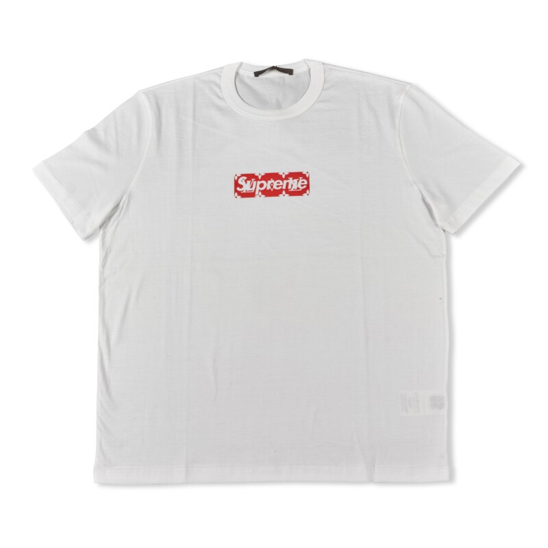 Supreme x Louis Vuitton Box Logo Tee White T Shirt