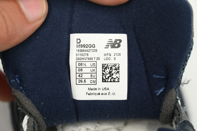 New Balance 992 Navy Blue M992GG