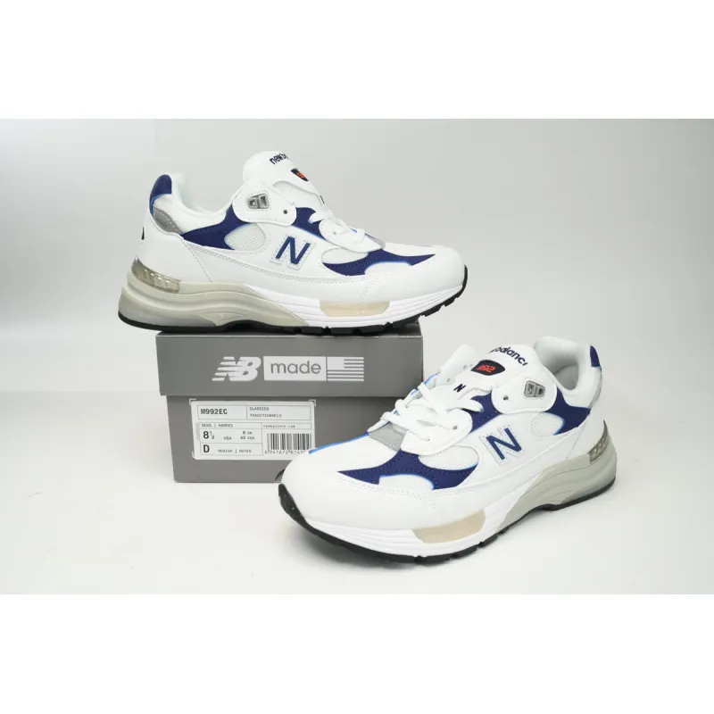 New Balance 992 White Blue M992EC