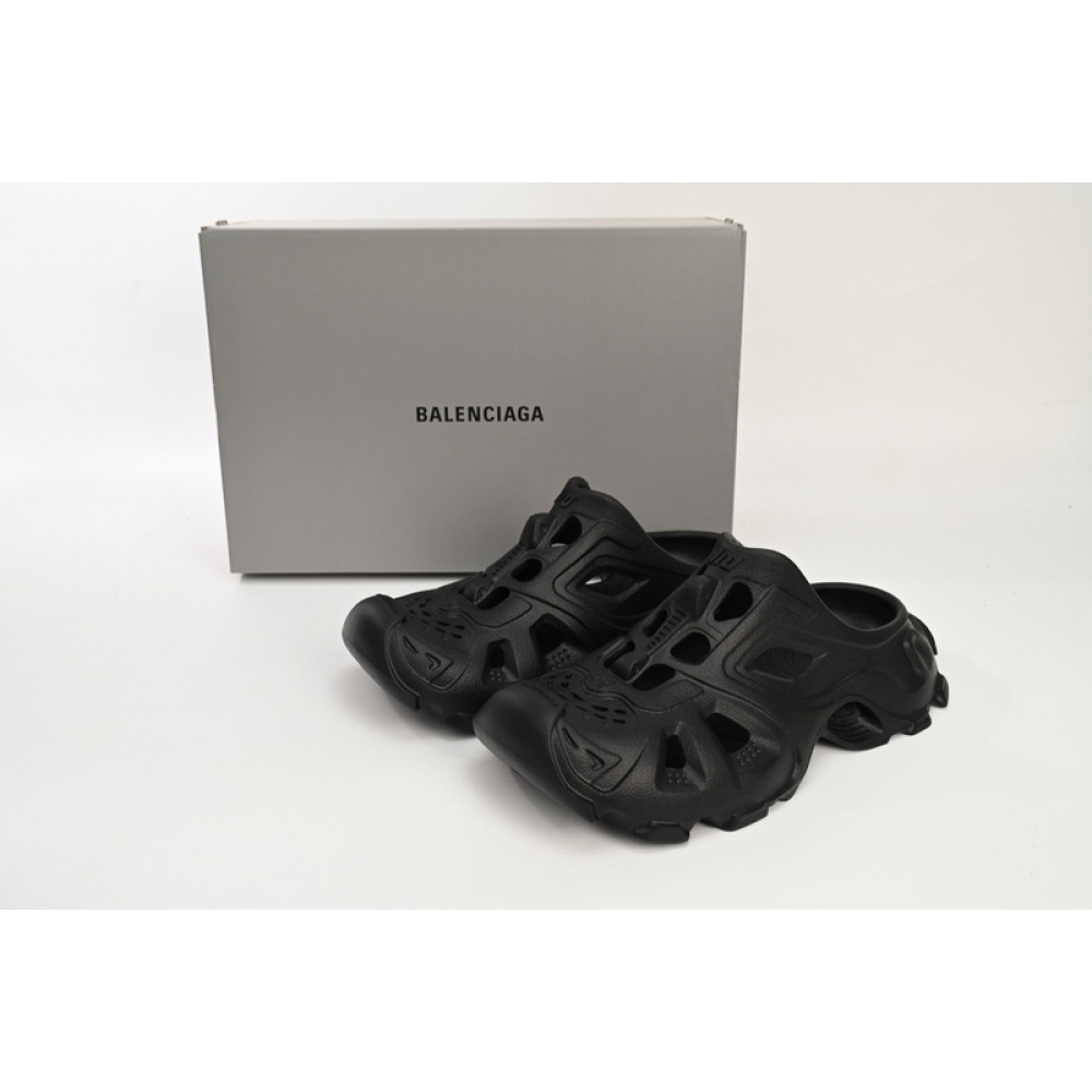 Balenciaga HD Mule Black Rubber 735249W3CES1000