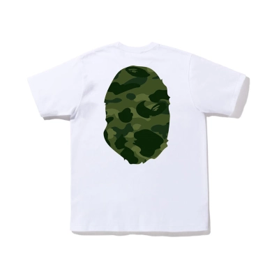 BAPE Color Camo Big Ape Head Tee White/Green 02
