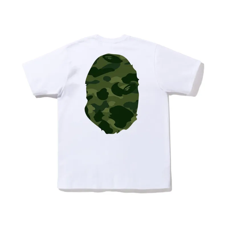 BAPE Color Camo Big Ape Head Tee White/Green