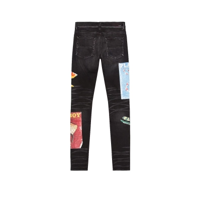 AMIRI Playboy Magazine Skinny JeanAged Black 02