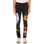 AMIRI Playboy Magazine Skinny JeanAged Black