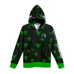 BAPE x Razer Neon Camo Shark Full Zip HoodieBlack Green