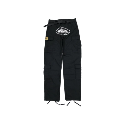 Corteiz 4 Starz Special Edition Guerillaz Cargos Black/White Casual Pants 01