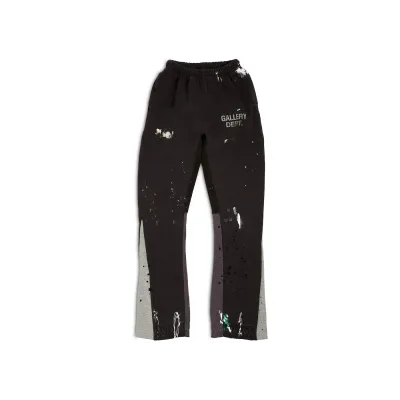 Gallery Dept. Painted Flare Sweat Pants Washed Black 01