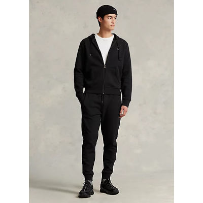Polo Ralph Lauren Double-Knit Jogger Black Pants 02