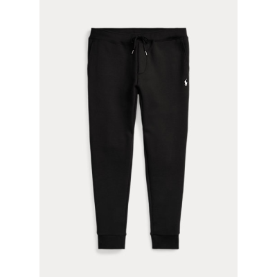 Polo Ralph Lauren Double-Knit Jogger Black Pants 01