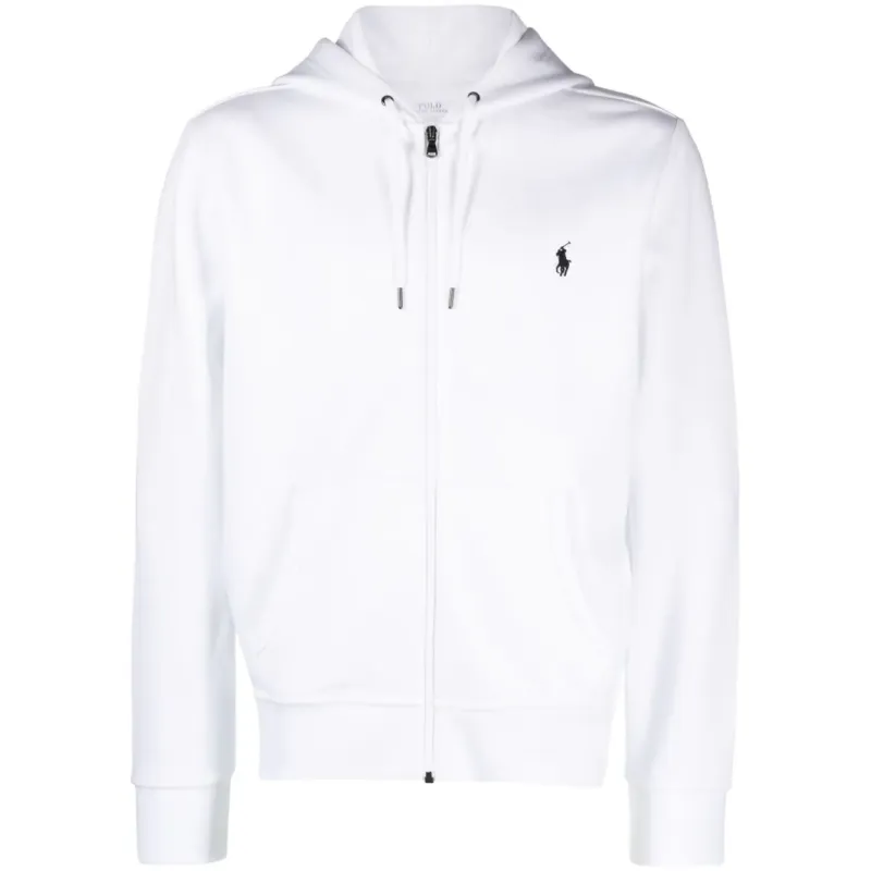 Polo Ralph Lauren Polo Pony Cotton Blend Cardigan White