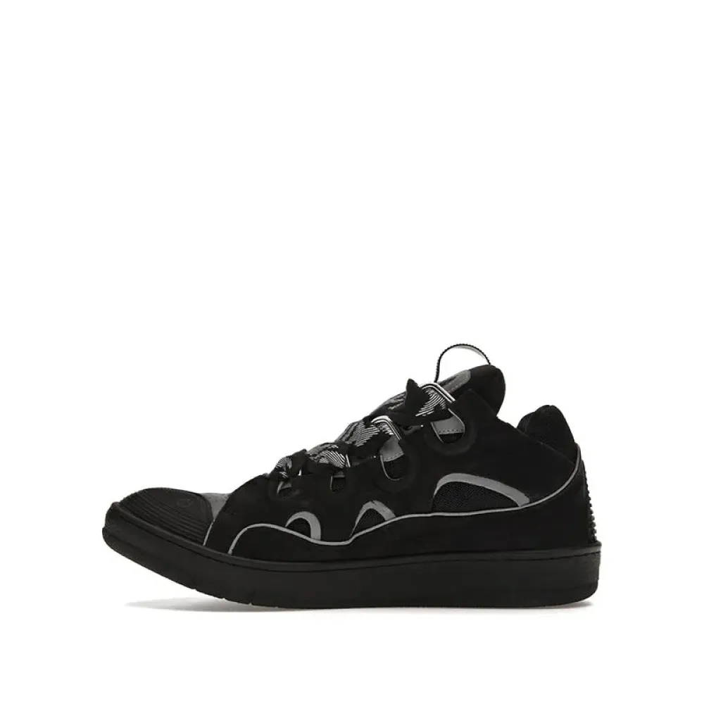 Lanvin Curb Sneaker Black Grey FM-SKRK11-REFL-P2210
