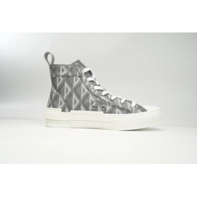 Dior B23 High Top Gray CD Diamond 3SH118ZPP_H868 02