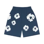 Denim Tears The Cotton Wreath Shorts Navy