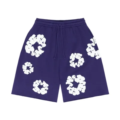 Denim Tears The Cotton Wreath Shorts Purple 01