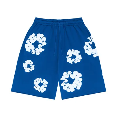 Denim Tears The Cotton Wreath Shorts Royal Blue 01