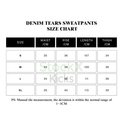Denim Tears Cotton Wreath Sweatpants Black Monochrome EG SS24 02