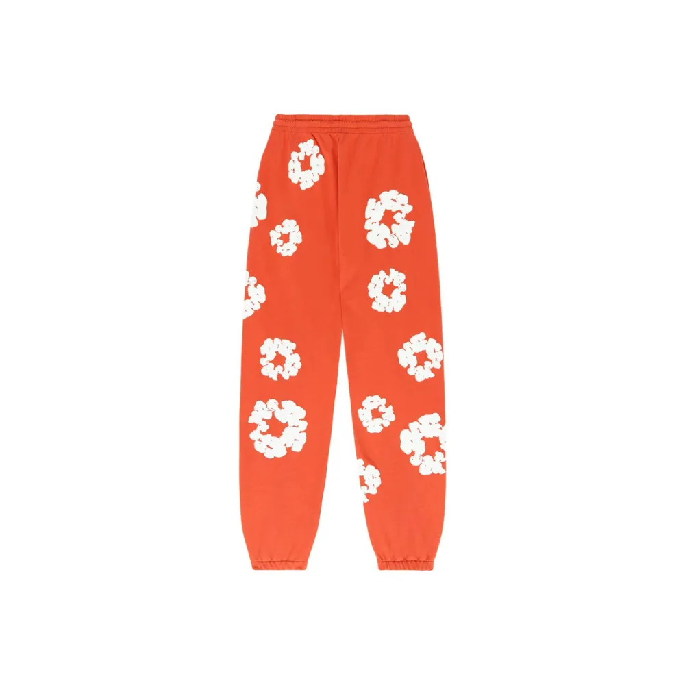 denim tears the cotton wreath sweatpants orange