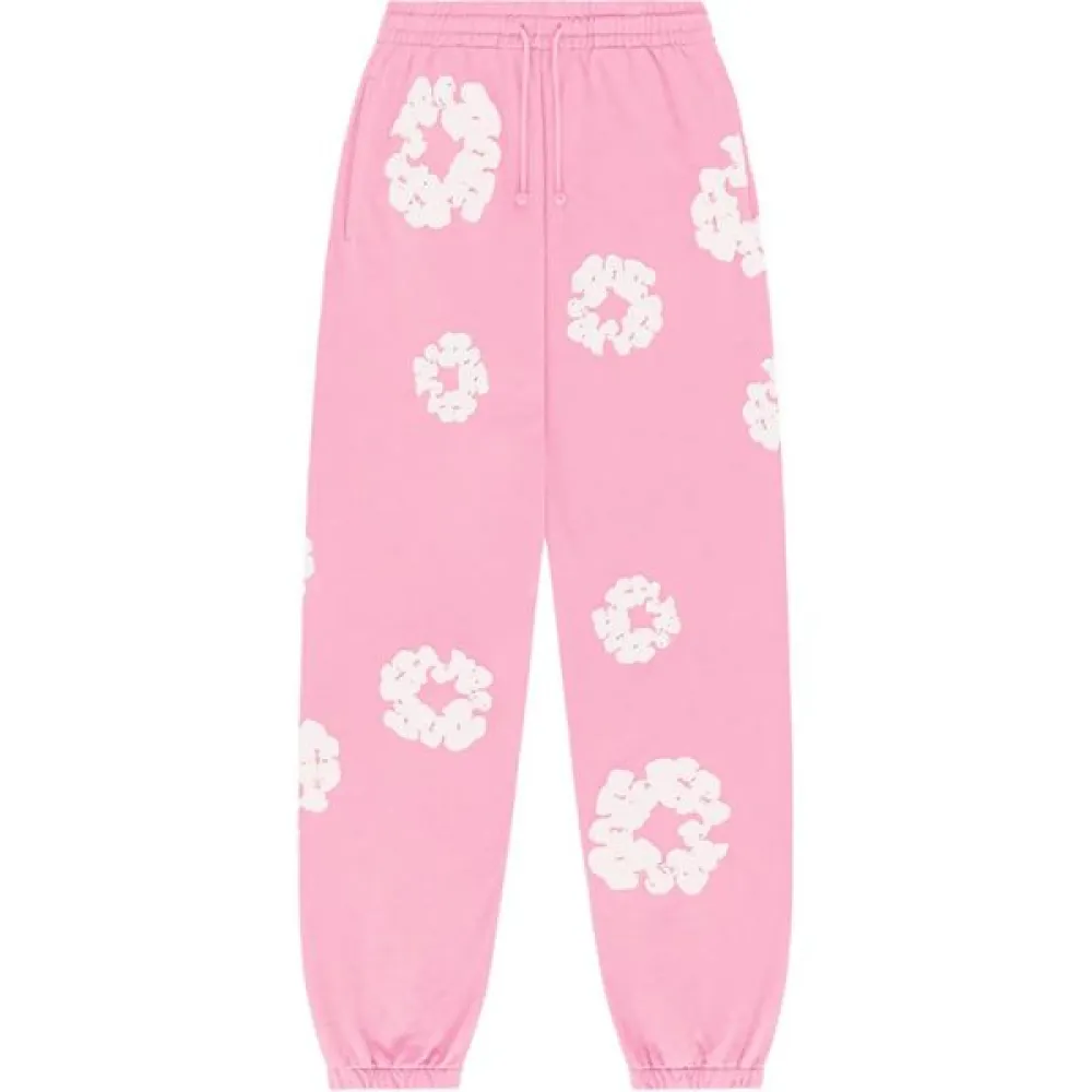 denim tears the cotton wreath sweatpants pink