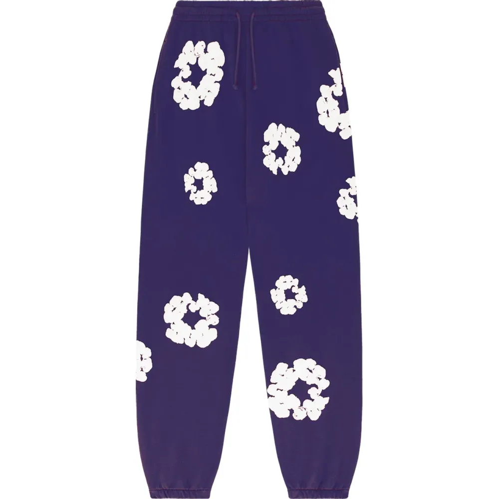 denim tears the cotton wreath sweatpants purple