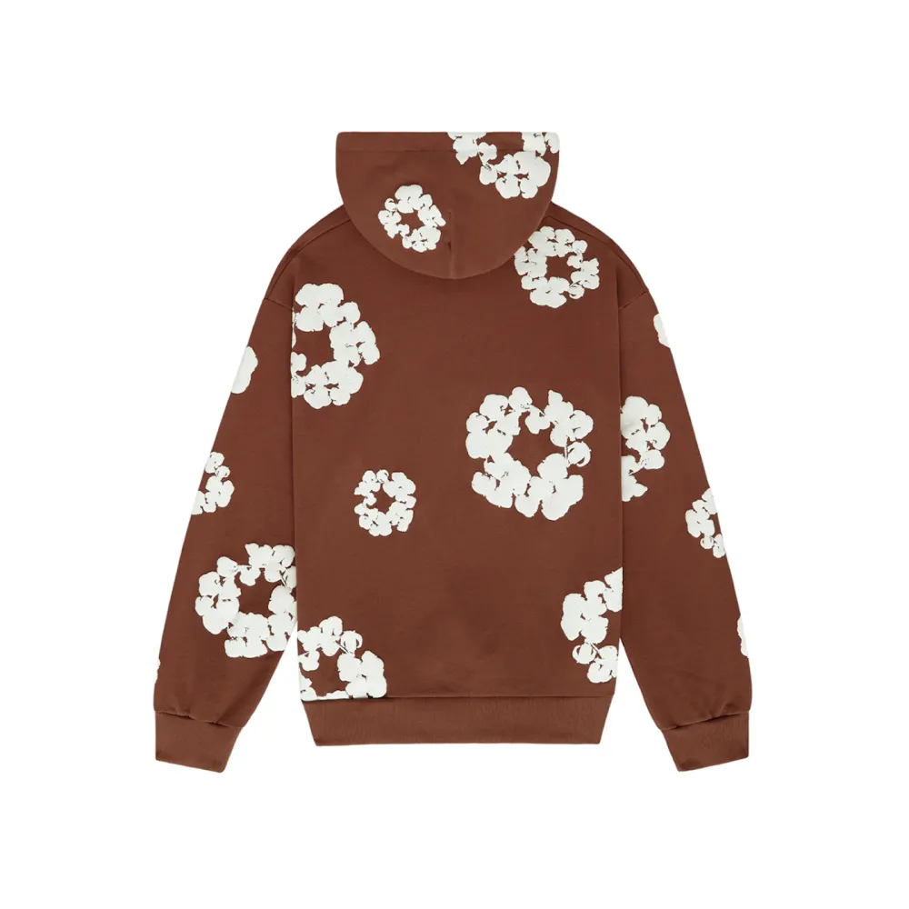 denim tears the cotton wreath sweatshirt brown