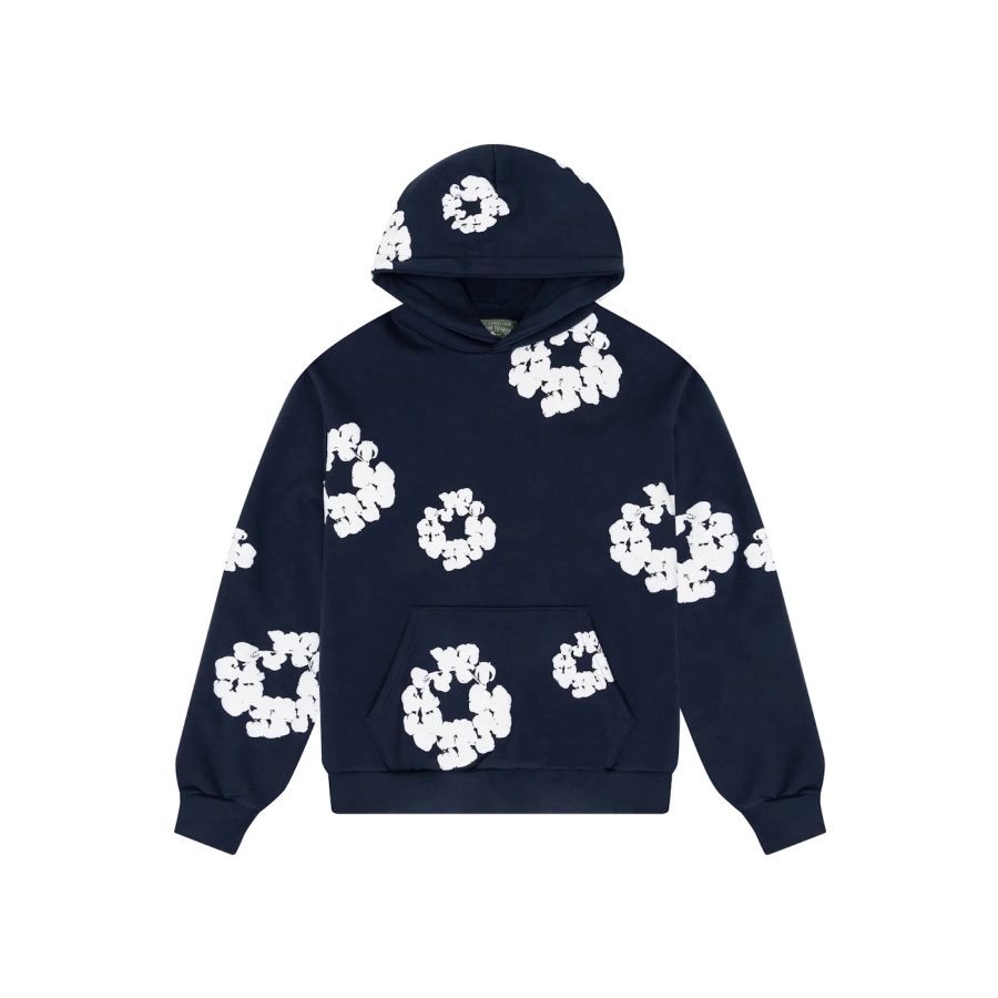 Denim Tears The Cotton Wreath Sweatshirt Navy Hoodie