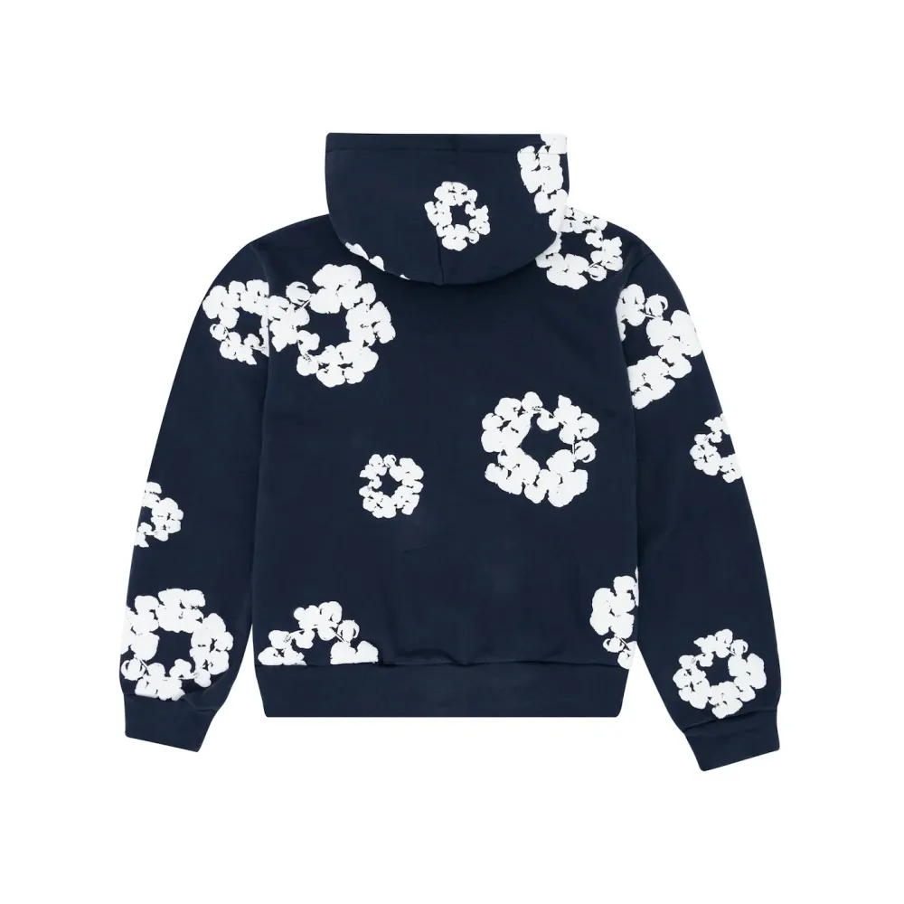 denim tears the cotton wreath sweatshirt navy