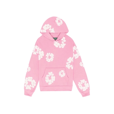 Denim Tears The Cotton Wreath Sweatshirt Pink Hoodie 01