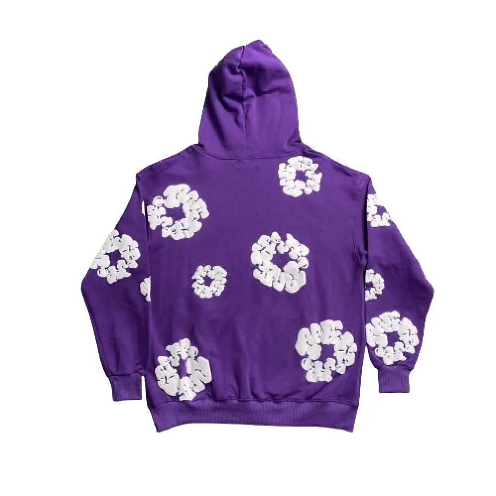 denim tears the cotton wreath sweatshirt purple