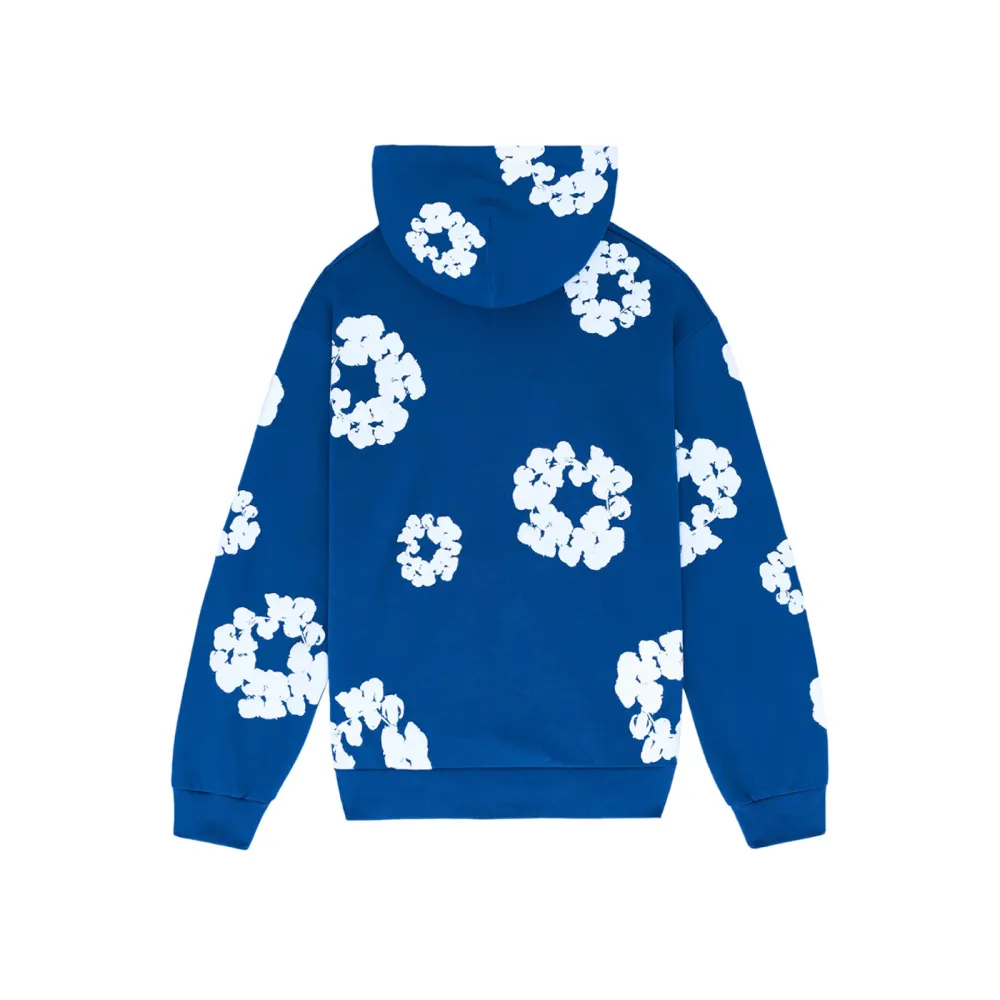 denim tears the cotton wreath sweatshirt royal blue