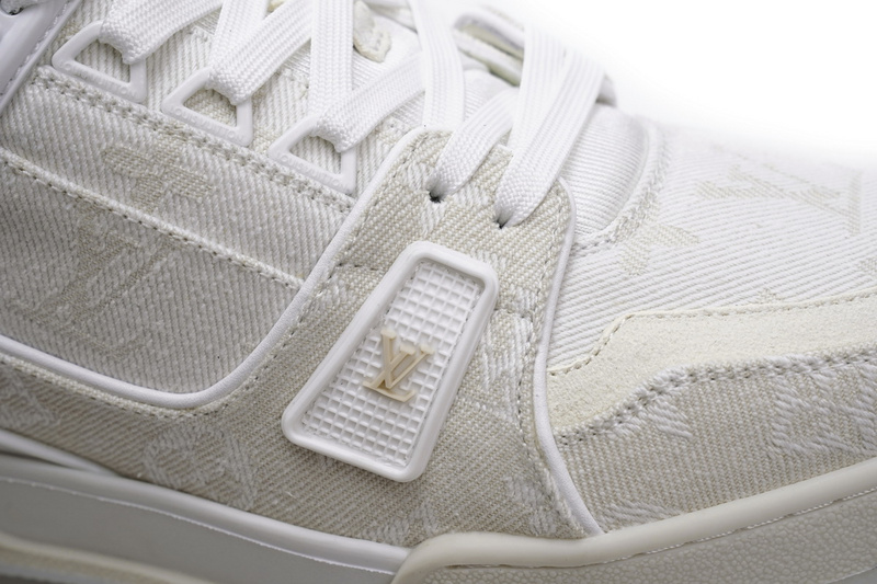 Louis Vuitton Trainer White Denim MS0241