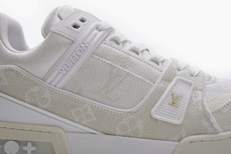 Louis Vuitton Trainer White Denim MS0241