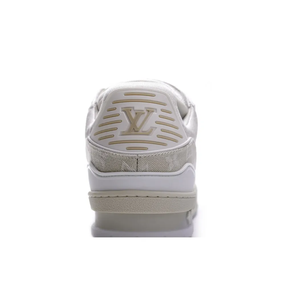 Louis Vuitton Trainer White Denim MS0241