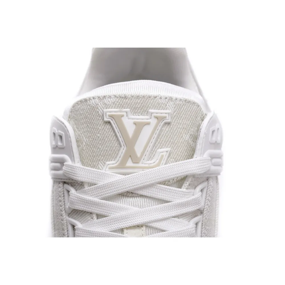 Louis Vuitton Trainer White Denim MS0241