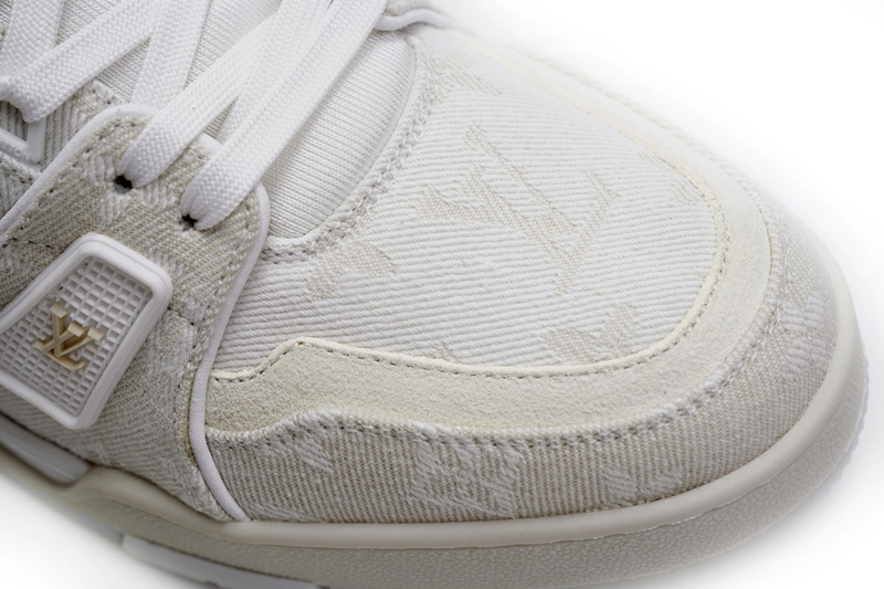 Louis Vuitton Trainer White Denim MS0241