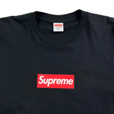 Supreme 20th Anniversary Box Logo Tee Black T Shirt 02