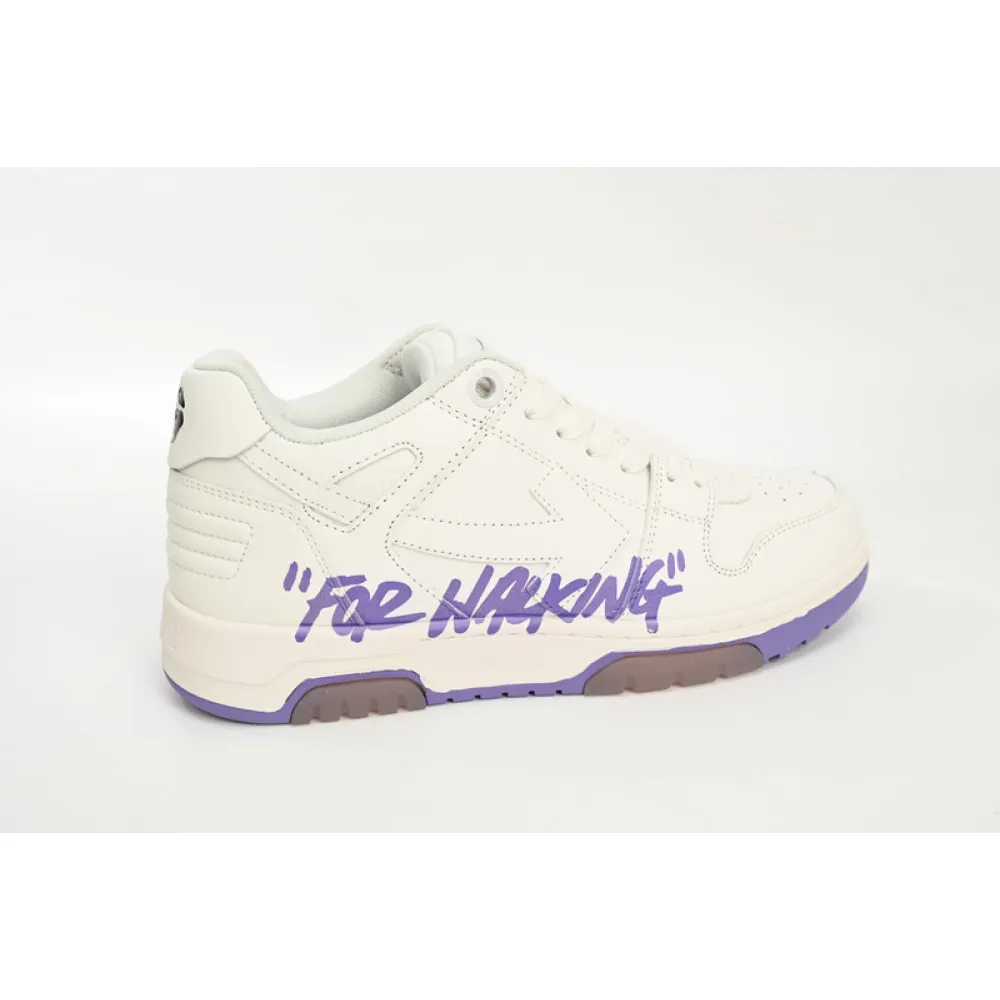 pk god batch off-white out of office ooo low tops white purple printing owia259s 23lea003 0136