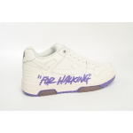PK God Batch OFF-WHITE Out Of Office OOO Low Tops White Purple Printing OWIA259S 23LEA003 0136