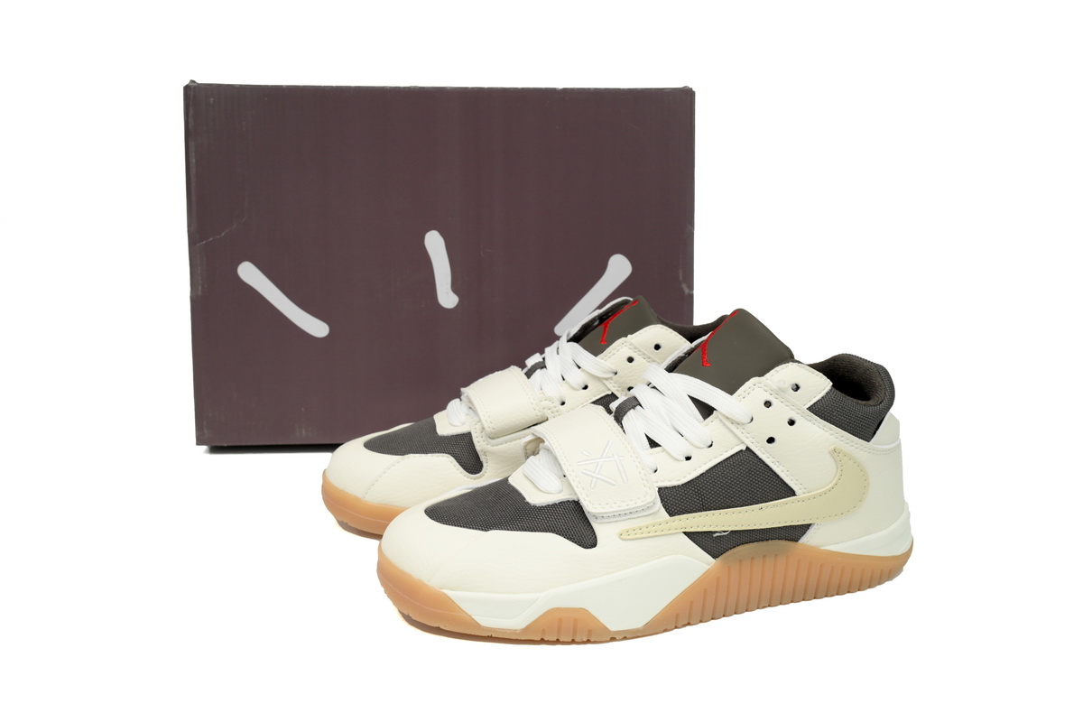 Travis Scott x Jordan Cut The Check Nice Kicks White Brown FZ8117-100