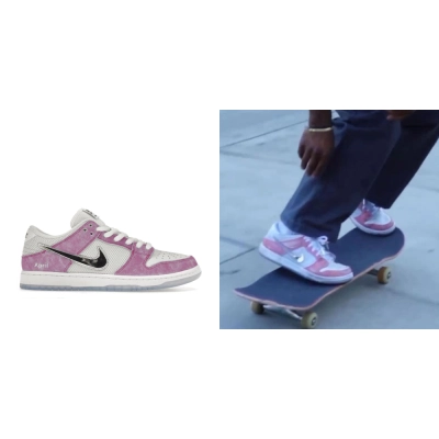 LJR Batch Nike SB Dunk Low April Skateboards Pink  02