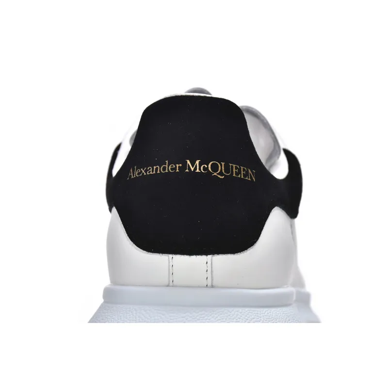 【$59 Free Shipping】Alexander McQueen Sneaker White Black 462214 WHGP7 9001
