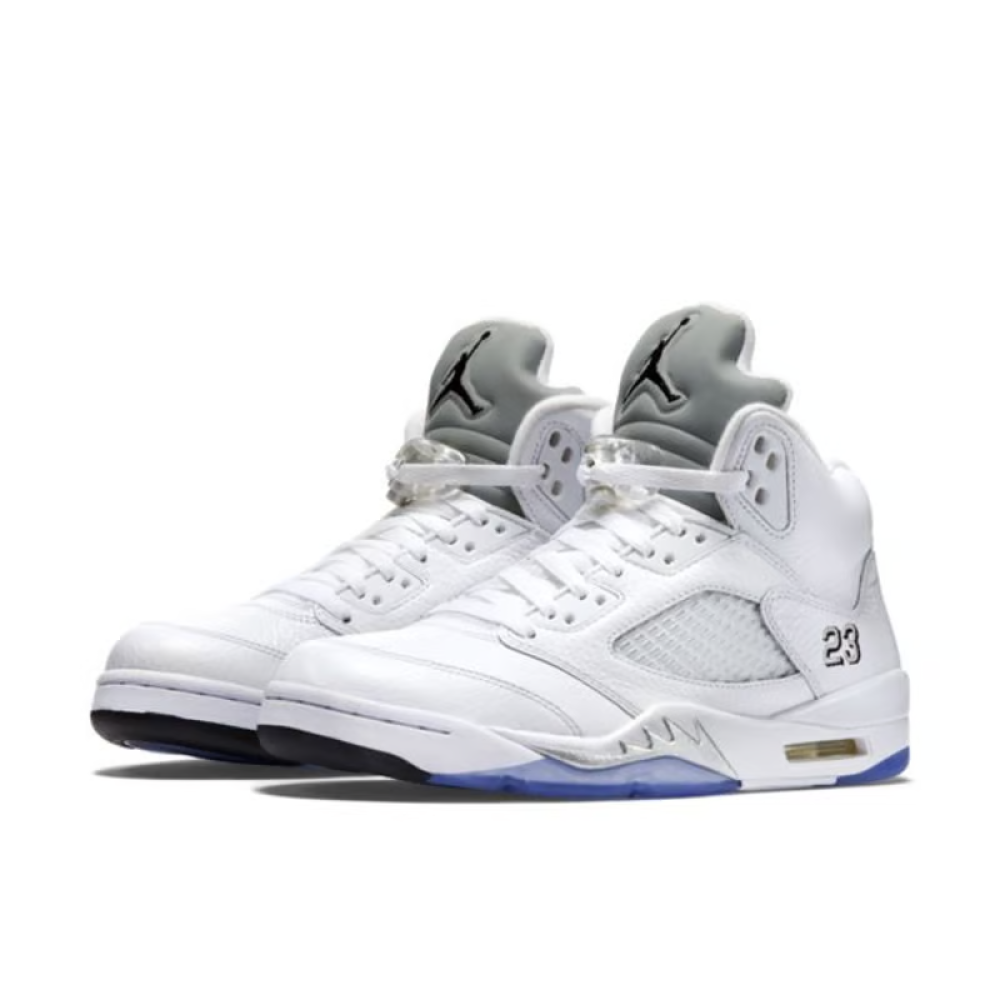 PK God Batch Air Jordan 5 Retro Metallic White 136027-130