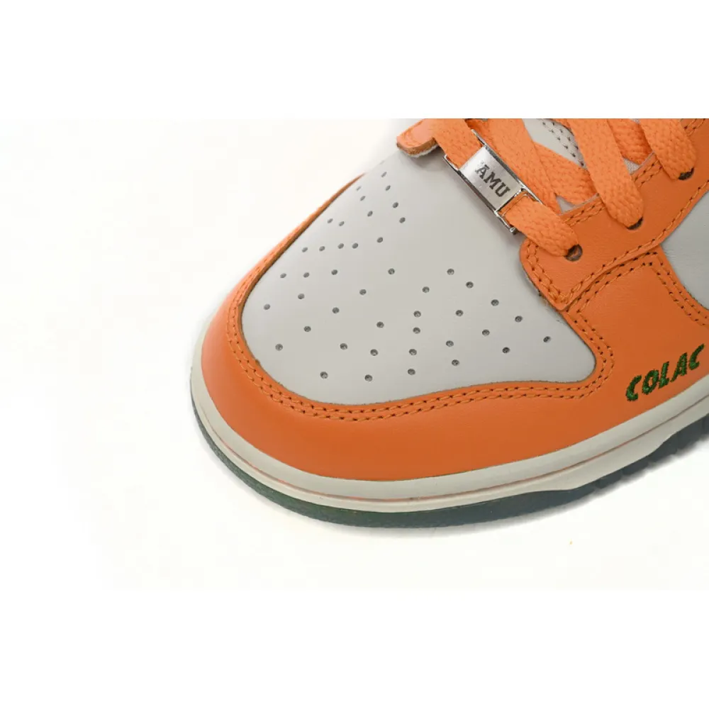 【$59 Free Shipping】Nike Dunk Low White Orange DR6188-800