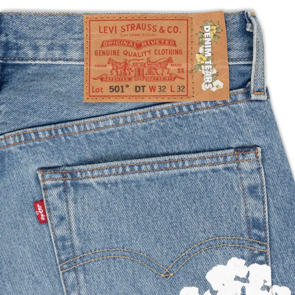 denim tears the cotton wreath jean light wash