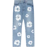 DENIM TEARS THE COTTON WREATH JEAN LIGHT WASH