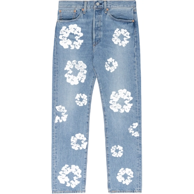 DENIM TEARS THE COTTON WREATH JEAN LIGHT WASH 01