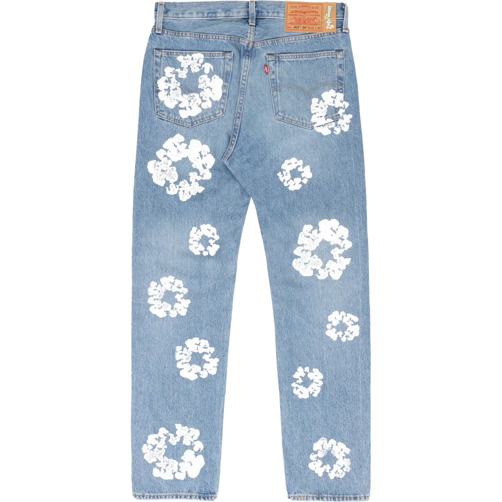 denim tears the cotton wreath jean light wash