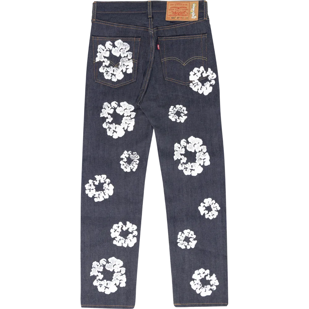 denim tears the cotton wreath jean selvedge
