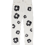 DENIM TEARS THE COTTON WREATH JEAN WHITE