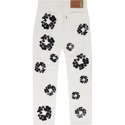 DENIM TEARS THE COTTON WREATH JEAN WHITE 02