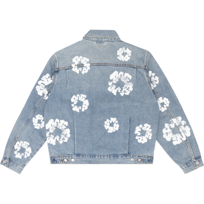 DENIM TEARS TYPE - 2 ALL OVER WREATH LIGHT WASH Jacket 02